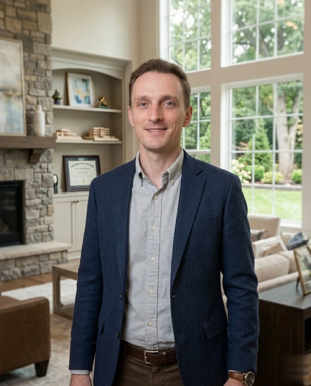 Portrait of John Clark, the licensed general contractor who built the home
